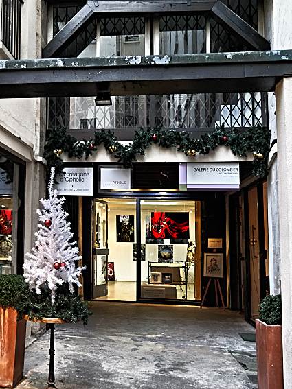 Vue de mon exposition � la Galerie du Colombier